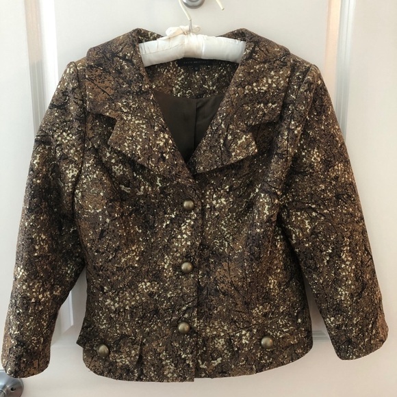 David Meister Printed Evening Jacket - Picture 2 of 16